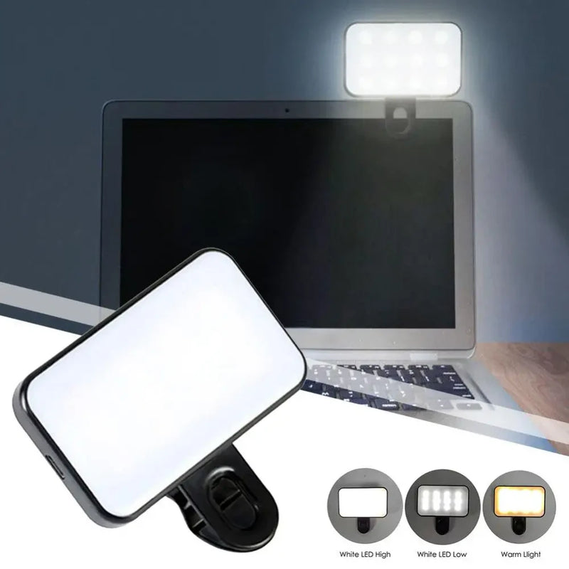 Rechargeable Clip On Selfie Fill Light